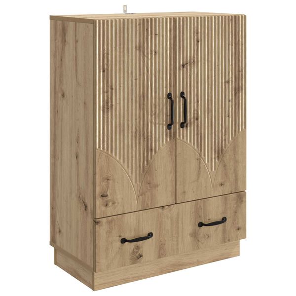 Aparador Roble Artesanal 66 x 345 x 92 cm Madera de Ingeniería Roble artesanal 895364