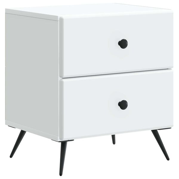 Armario de Noche 43 x 345 x 475 cm Madera de Ingeniería White 895445