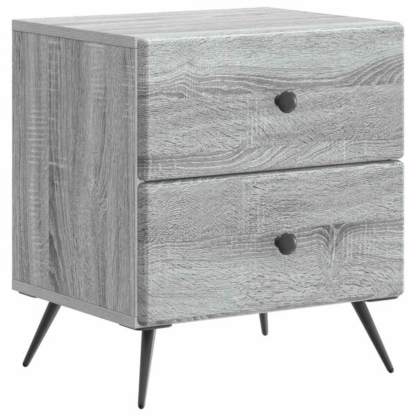 Armario de Noche con cajón Gris Sonoma 43 x 345 x 475 cm Gris sonoma 895457
