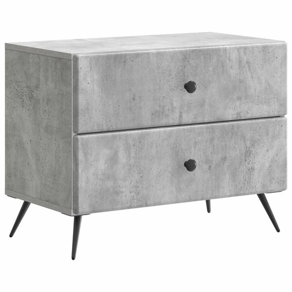 Armario de Noche con cajón Gris Hormigón 62 x 345 x 475 cm Gris hormigón 895468