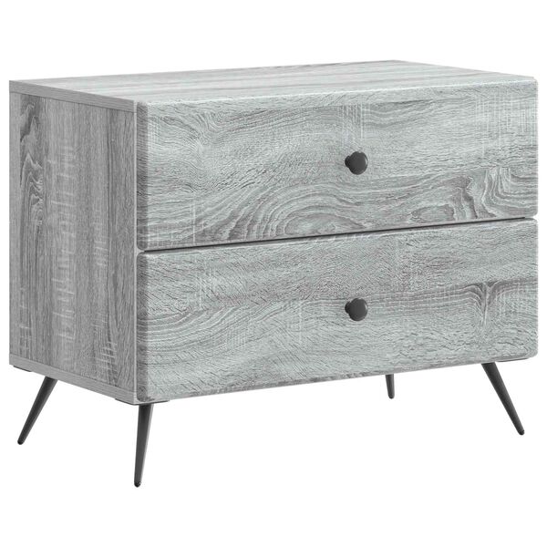 Armario de Noche con cajón Gris Sonoma 62 x 345 x 475 cm Gris sonoma 895471