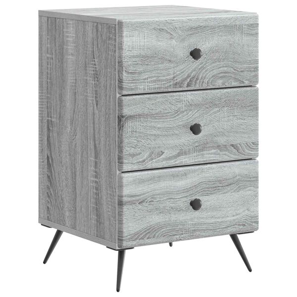 Armario de Noche con cajón Gris Sonoma 43 x 41 x 665 cm Gris sonoma 895481
