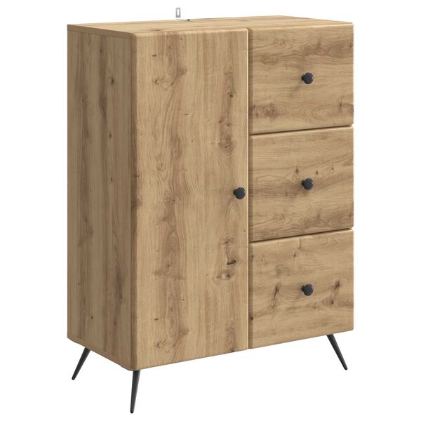 Aparador Roble Artesanal 66 x 345 x 90 cm Madera de Ingeniería Roble artesanal 895554