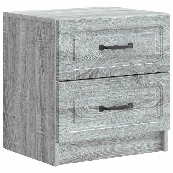 Armario de Noche con cajón Gris Sonoma 43 x 345 x 445 cm Gris sonoma 895687