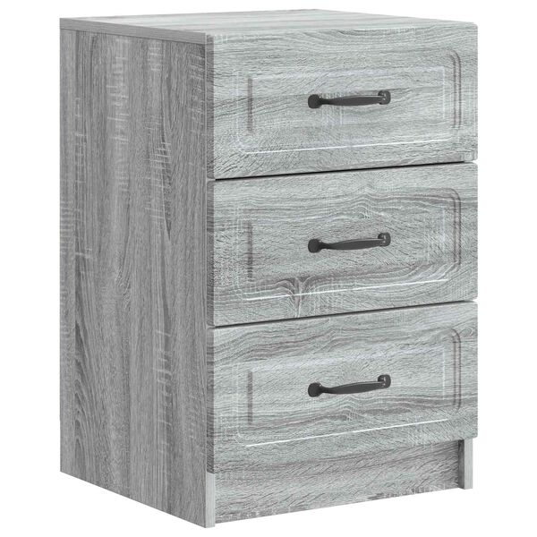 Armario de Noche con cajón Gris Sonoma 43 x 41 x 635 cm Gris sonoma 895711