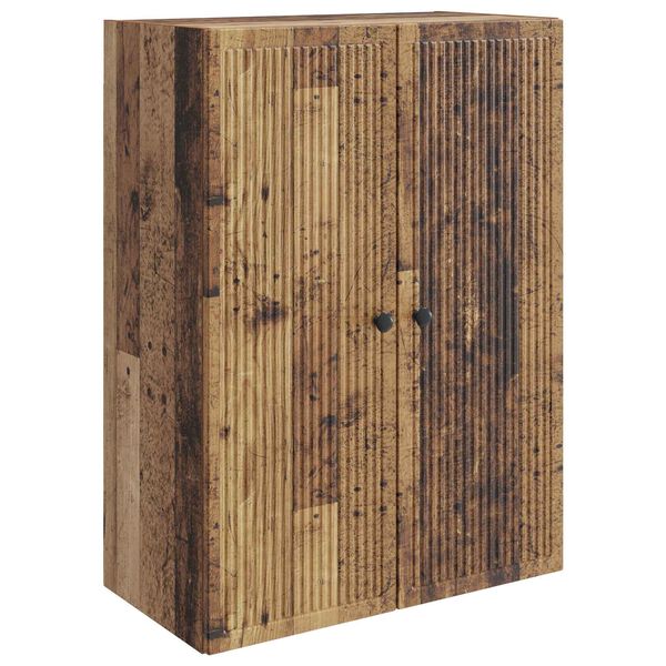 Armario de pared Madera envejecida 66 x 345 x 90 cm Madera envejecida 66 x 34,5 x 90 cm