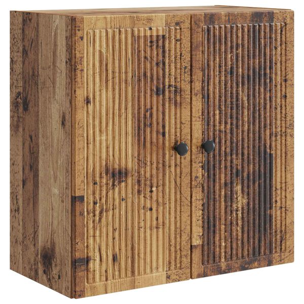 Armario de pared Madera envejecida 59 x 31 x 60 cm Madera envejecida 59 x 31 x 60 cm