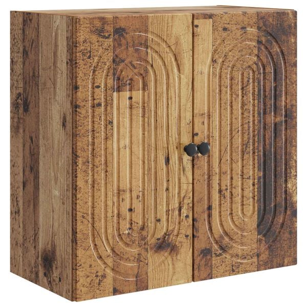 Armario de pared Madera envejecida 59 x 31 x 60 cm Madera envejecida 898073