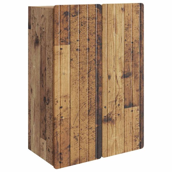 Armario de pared Madera envejecida 66 x 345 x 92 cm Madera envejecida 66 x 34,5 x 92 cm