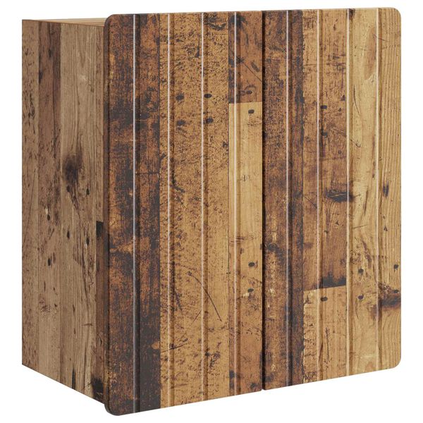 Armario de pared Madera envejecida 59 x 31 x 64 cm Madera envejecida 59 x 31 x 64 cm