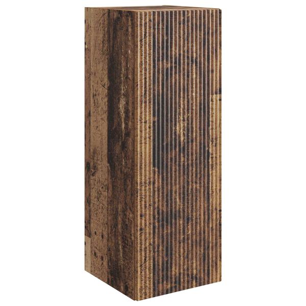 Armario de pared Madera envejecida 33 x 345 x 90 cm Madera envejecida 898423