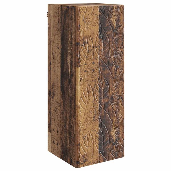 Armario de pared Madera envejecida 33 x 345 x 90 cm Madera envejecida 898763