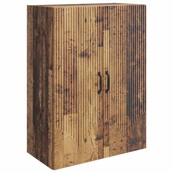 Armario de pared Madera envejecida 66 x 345 x 90 cm Madera envejecida 898913