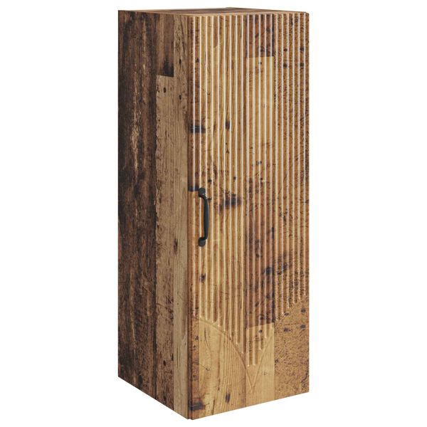Armario de pared Madera envejecida 33 x 345 x 90 cm Madera envejecida 898933