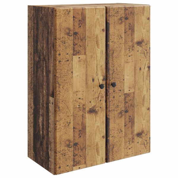 Armario de pared Madera envejecida 66 x 345 x 90 cm Madera envejecida 899083