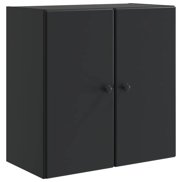 Armario de pared Negro 59 x 31 x 60 cm Madera de ingeniería Negro 899086
