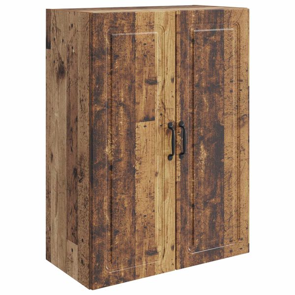 Armario de pared Madera envejecida 66 x 345 x 90 cm Madera envejecida 899253