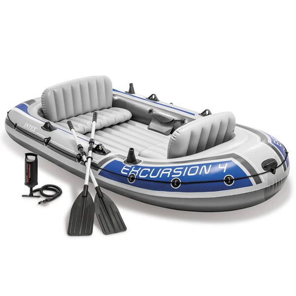 Intex Set de barca inflable con remos y bomba Excursion 4 68324NP Excursión 4
