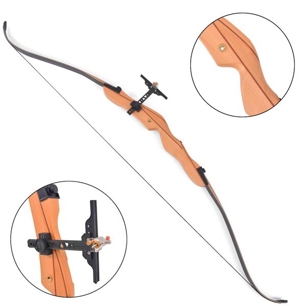 Arco recurvo para adultos 68″ 30 libras 30 lb
