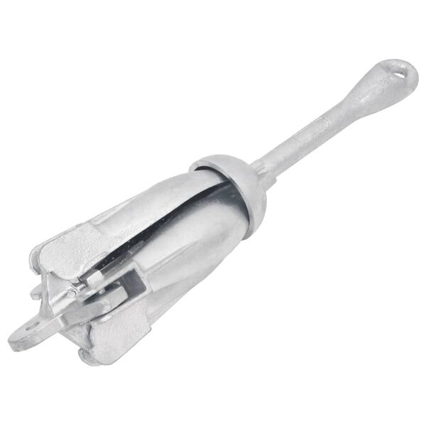 Ancla plegable hierro maleable plateado 32 kg sin cuerda 3.2 kg