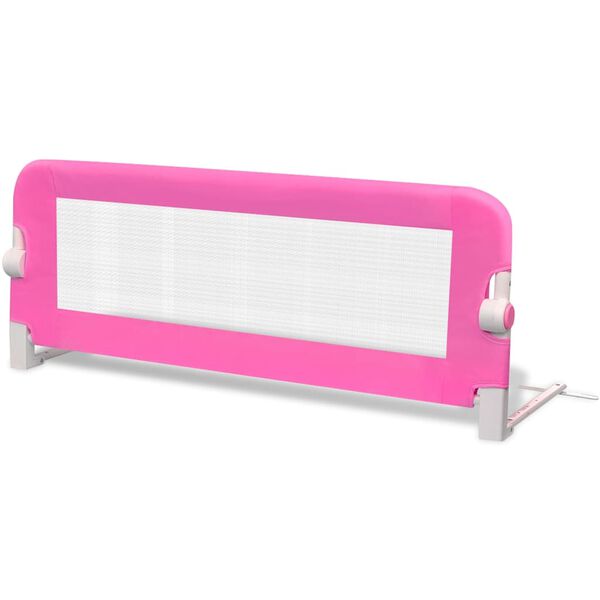 Barandilla de seguridad cama de niño 102×42 cm rosa Rosa 102 x 42 cm