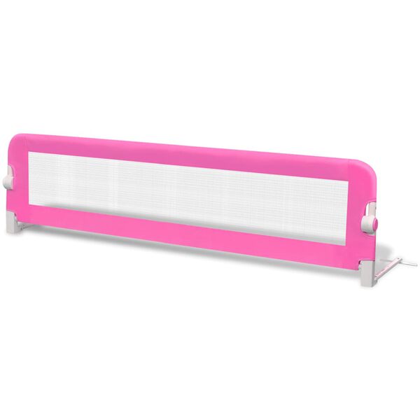 Barandilla de seguridad cama de niño 150×42 cm rosa Rosa 150 x 42 cm