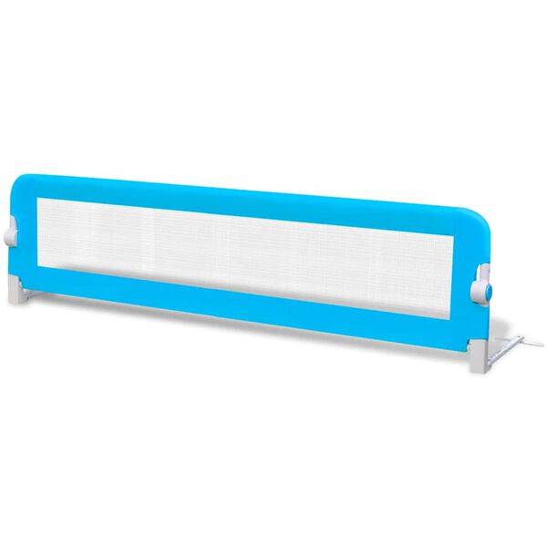 Barandilla de seguridad cama de niño 150×42 cm azul Azul 150 x 42 cm