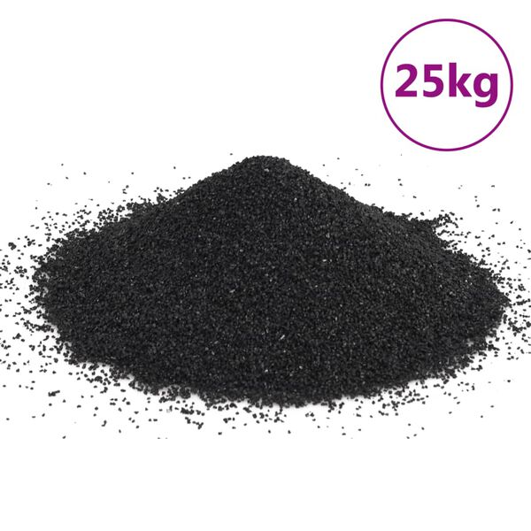 Arena para acuario negra 25 kg 02-2 mm 25 kg