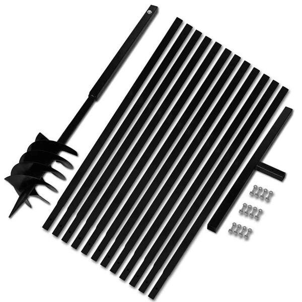 Taladro De Tierra Con Mango 180 mm Con Tubo De Extensión 13 M Acero 180 mm Con tubo 13 m