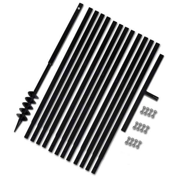 Taladro De Tierra Con Mango 80 mm Con Tubo De Extensión 13 M Acero 80 mm Con tubo 13 m