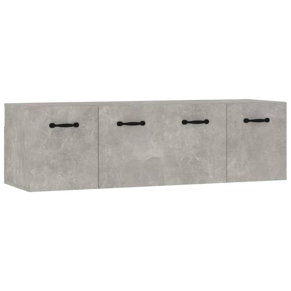 Armarios pared 2 uds contrachapada gris hormigón 80x35x365 cm Gris hormigón 80 x 35 x 36.5 cm