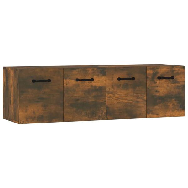 Armarios pared 2 uds contrachapada roble ahumado 80x35x365 cm Roble ahumado 3115657