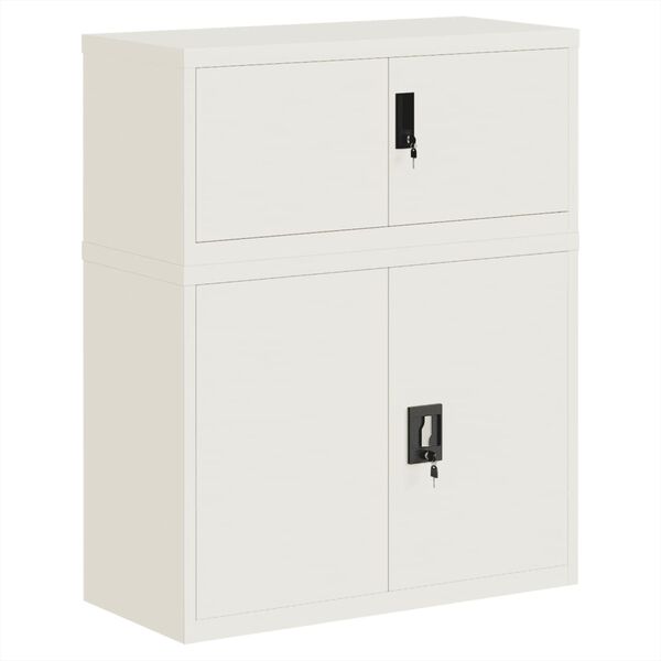 Armario archivador acero blanco 90x40x110 cm Blanco 90 x 40 x 110 cm