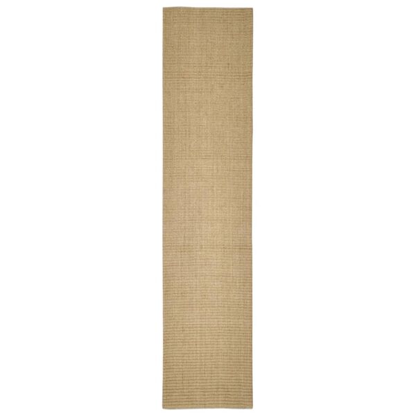 Alfombra de sisal para rascador 66×300 cm Marrón claro 66 x 300 cm