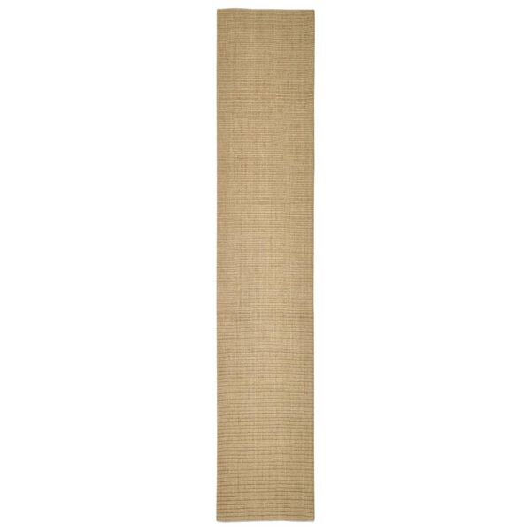 Alfombra de sisal para rascador 66×350 cm Marrón claro 66 x 350 cm
