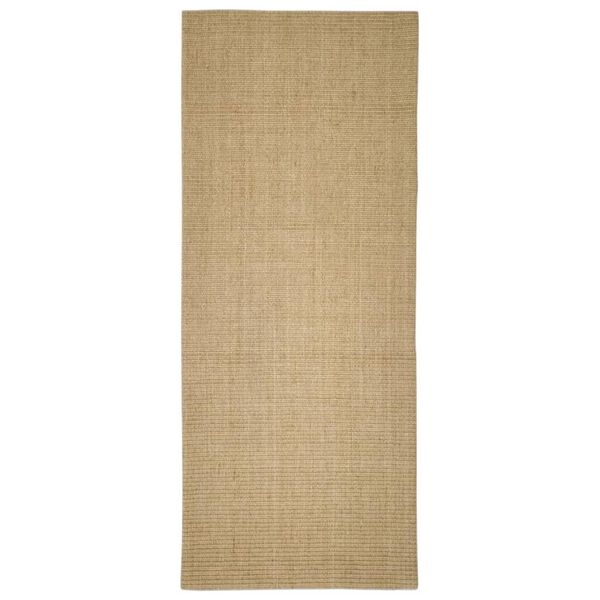 Alfombra de sisal para rascador 80×200 cm Marrón claro 80 x 200 cm