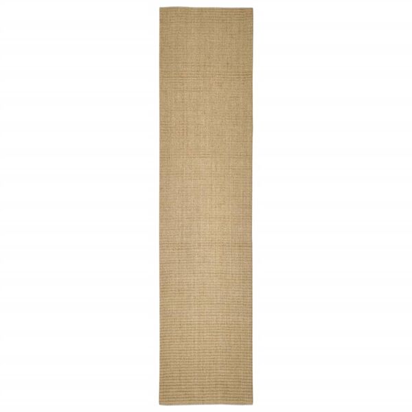 Alfombra de sisal para rascador 80×350 cm Marrón claro 80 x 350 cm