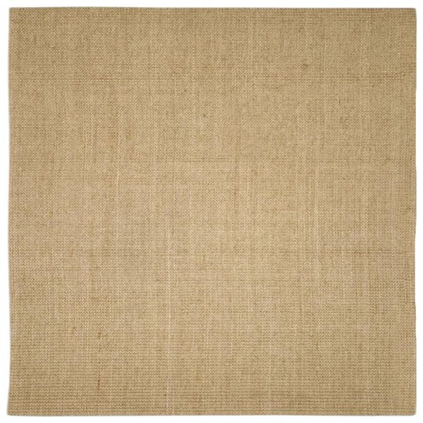 Alfombra de sisal para rascador 100×100 cm Marrón claro 100 x 100 cm