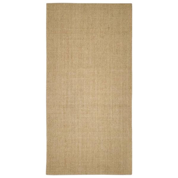 Alfombra de sisal para rascador 100×200 cm Marrón claro 100 x 200 cm