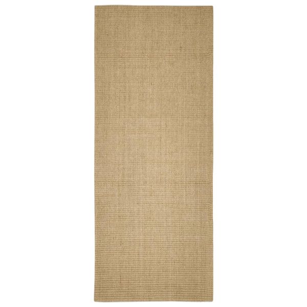 Alfombra de sisal para rascador 100×250 cm Marrón claro 100 x 250 cm