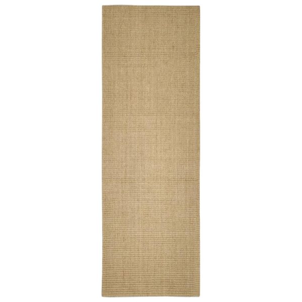 Alfombra de sisal para rascador 100×300 cm Marrón claro 100 x 300 cm