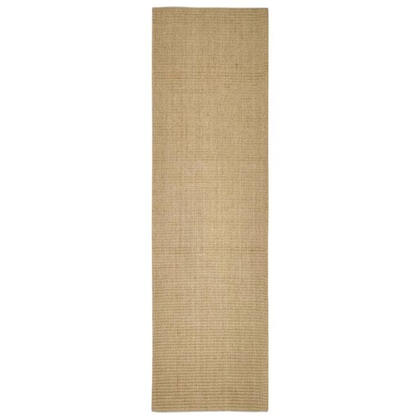 Alfombra de sisal para rascador 100×350 cm Marrón claro 100 x 350 cm
