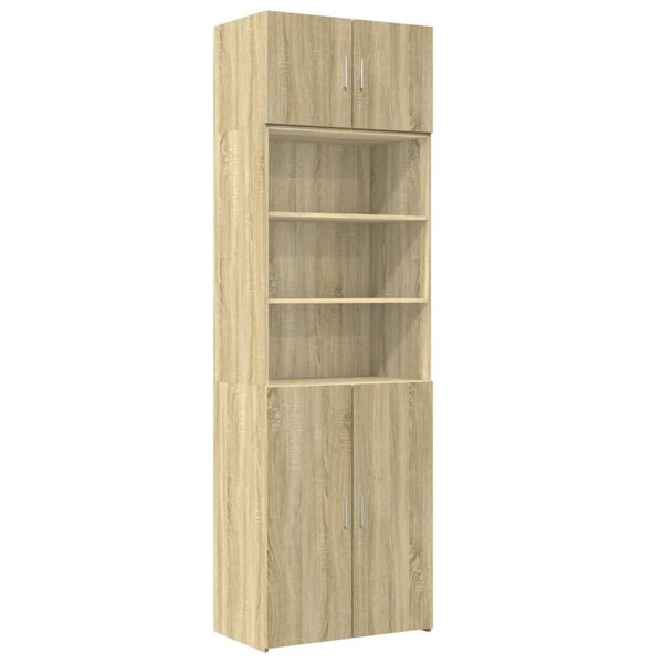 Armario de madera de ingeniería roble Sonoma 70x425x225 cm Roble Sonoma 70 x 42.5 x 225 cm 2 doors 2 shelves