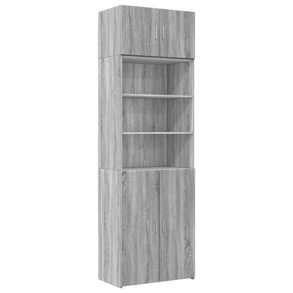 Armario de madera ingeniería gris Sonoma 70x425x225 cm Gris sonoma 70 x 42.5 x 225 cm 2 doors 2 shelves
