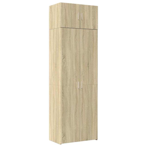 Armario de madera de ingeniería roble Sonoma 70x425x225 cm Roble Sonoma 70 x 42.5 x 225 cm 4 estantes
