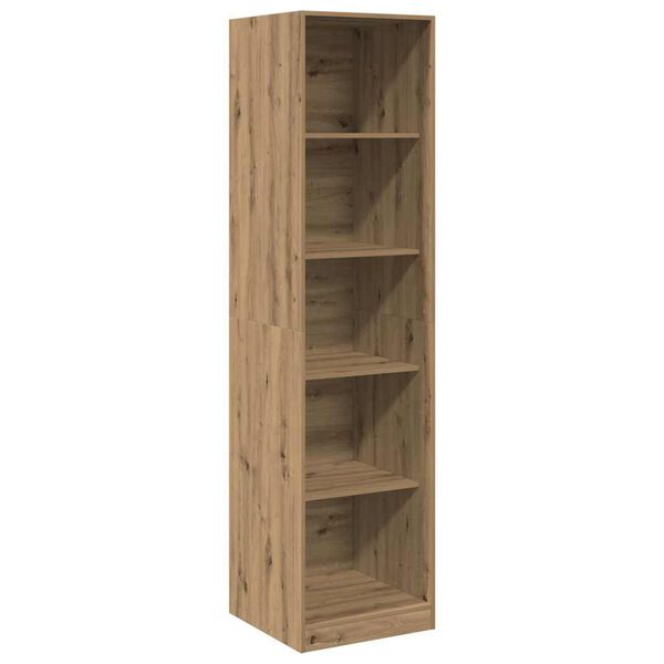 Armario de madera de ingeniería roble artesanal 50x50x200 cm Roble artisan 50 x 50 x 200 cm 4 estantes