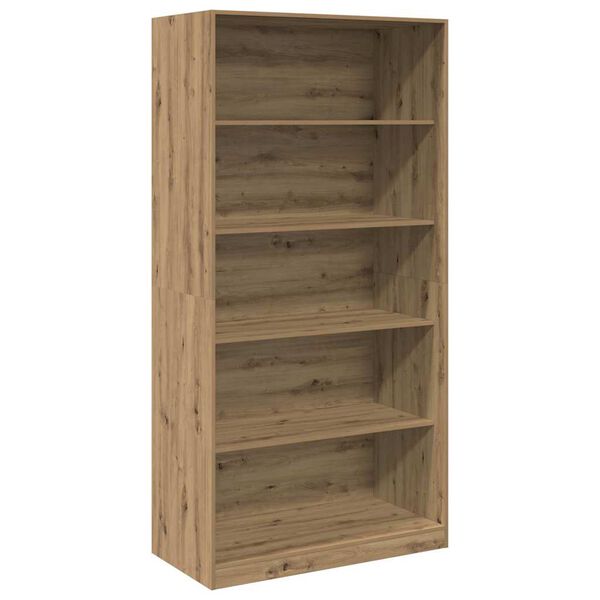 Armario de madera de ingeniería roble artesanal 100x50x200 cm Roble artisan 100 x 50 x 200 cm 4 estantes