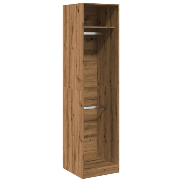 Armario de madera de ingeniería roble artesanal 50x50x200 cm Roble artisan 50 x 50 x 200 cm 1 estante