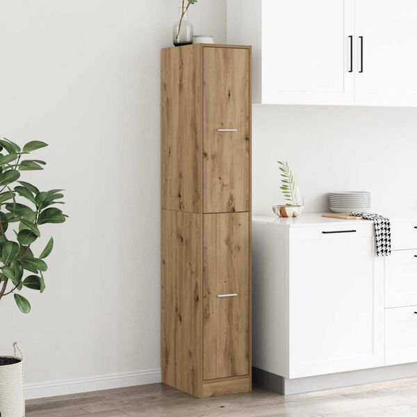 Armario botiquín madera ingeniería roble artisian 30x41x775 cm Roble 30 x 41 x 174,5 cm