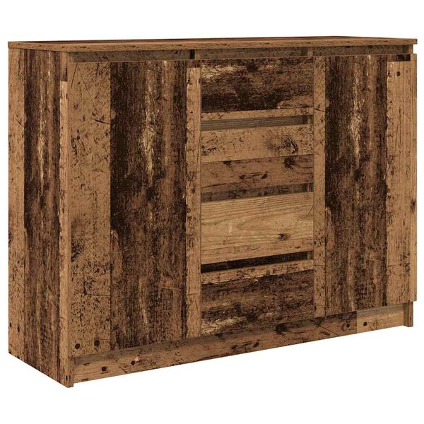 Aparador con cajones madera vieja 1005x35x76 cm Madera antigua